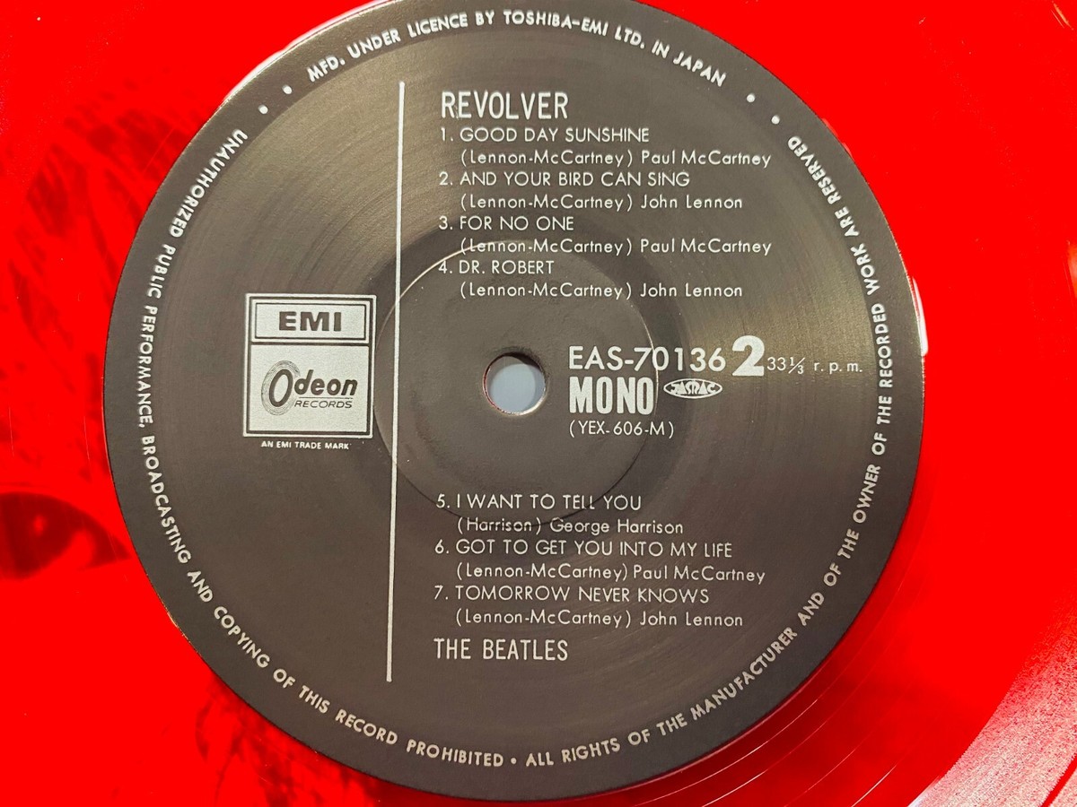 THE BEATLES REVOLVER オデオンレコード THE BEATLES REVOLVER EAS70136 JAPAN ODEON MONO RED WAX Obi