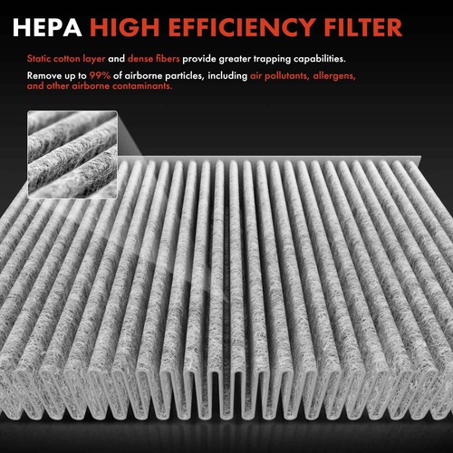 2x Activated Carbon Cabin Air Filter for Saturn Astra 2008-2009 1.8L Front Side - Bild 4 von 8