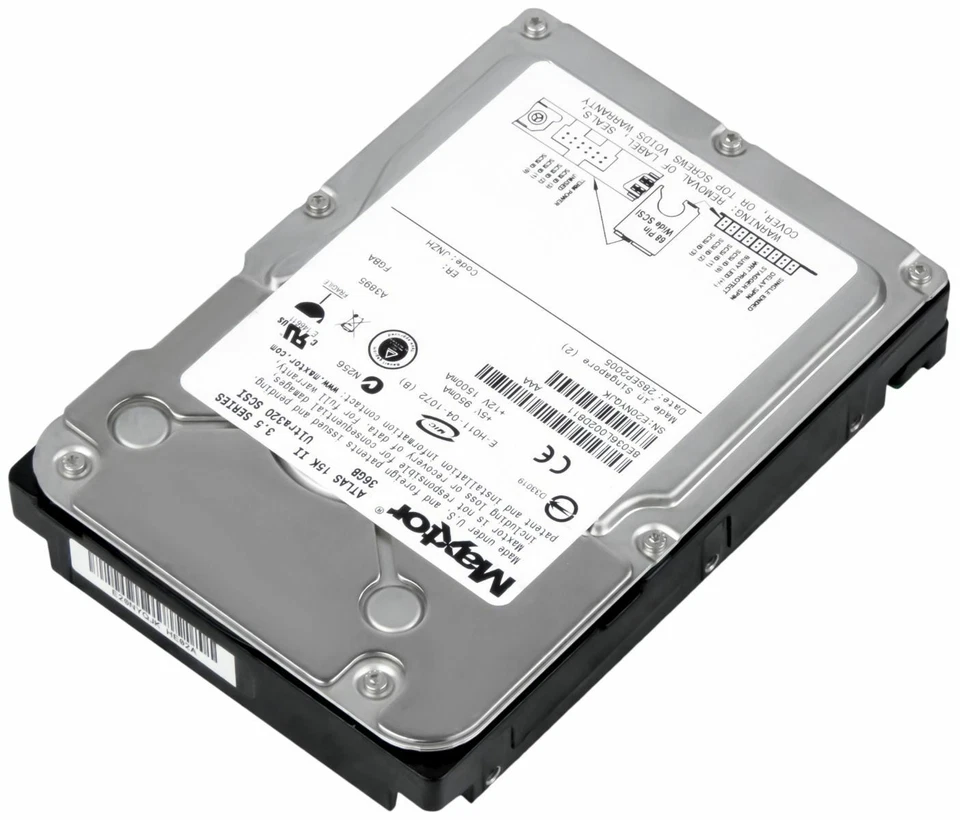 Hard Drive MAXTOR ATLAS II 15000RPM 36GB 8MB SCSI U320 68-PIN 8E036L0 3.5'' - Image 3 of 3