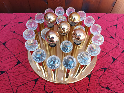 Ceiling Lamp Chandelier Ernst Palme Swarovski Crystal Lamp 60s Chandelier 30cm 1/2