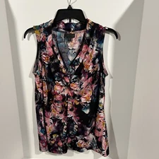 (10) Size Large Women’s Blouses Sleeves/Sleeveless, Prints/Solid, Professional