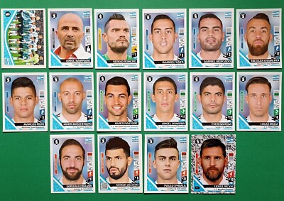 2018 3R Russia World Cup FIFA - E13 ARGENTINA SOCCER TEAM Full Sticker MESSI