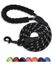 5/6 FT Strong Pet Dog Leash with Soft Padded Handle,Highly Reflective Rope for N