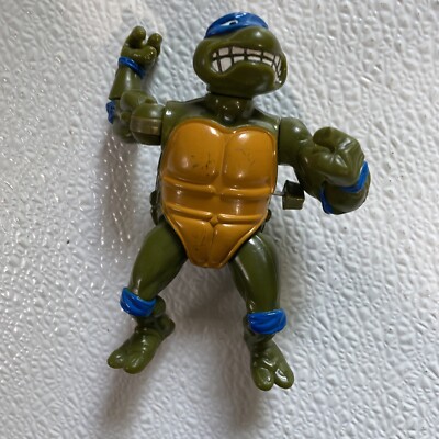 VTG 1990 Teenage Mutant Ninja Turtles WIND UP LEONARDO Figure TMNT Mirage