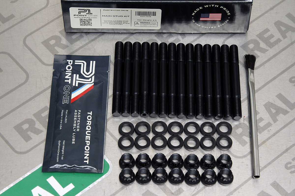 Point One E190 8740 Main Stud Kit Black Oxide for Supra 2JZ-GTE