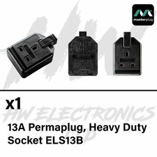 13A 13 Amp Permaplug Rubber Composite Socket Heavy Duty