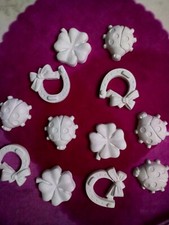 30 Gessetti profumati coccinella, quadrifoglio e ferro di cavallo