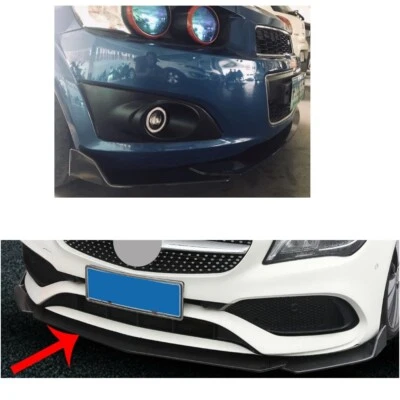 Charbon Peinture Spoiler Avant Éclat Convient pour VW Scirocco Volets Diffuseur - Photo 1/4