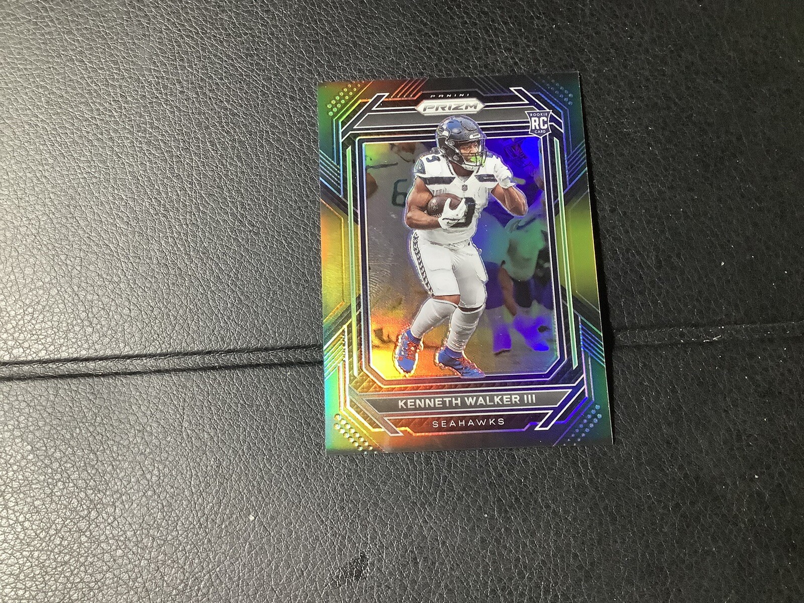 2022 Chronicles Kenneth Walker Prizm Black Gold Parallel Rookie Card 10/10 PB-19