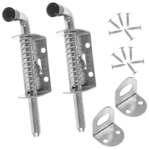 Set 2 chiusure per porte e finestre bulloni per botte chiusure per fienile resistenti - Foto 12 di 12
