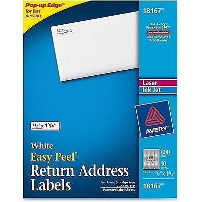 Avery Return Address Label 18167 Ave18167 for sale online | eBay