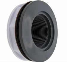 Genuine Hayward SP1023DGR Dark Gray Swimming Pool 1.5" FM Thread x Slip Inlet 