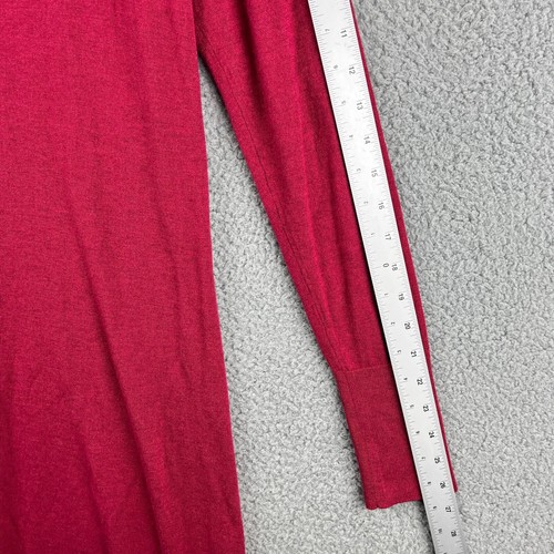 Tommy Bahama Sweater Dress Womens L Red Wool Blend Cowl Neck Knee Length - Picture 5 of 8