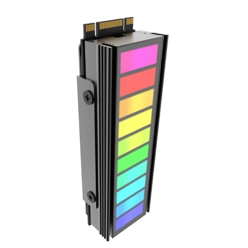PC Enhancement M.2 NVMe SSD Heatsink ARGB Sync for Better Cooling Efficiency - Afbeelding 6 van 10