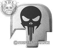for Smith Wesson Rear Slide Back Plate SHIELD S&W 9 40 SIL NDZ Skull 1