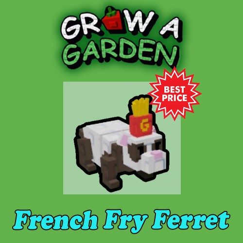 French Fry Ferret Grow A Garden Roblox PETS Cheap Fast Delivery french-fry-ferret-grow-a-garden-roblox-pets-cheap-fast-delivery
