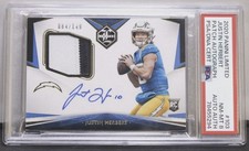 2020 Panini Limited - Rookie Patch Autographs Justin Herbert #103 /149