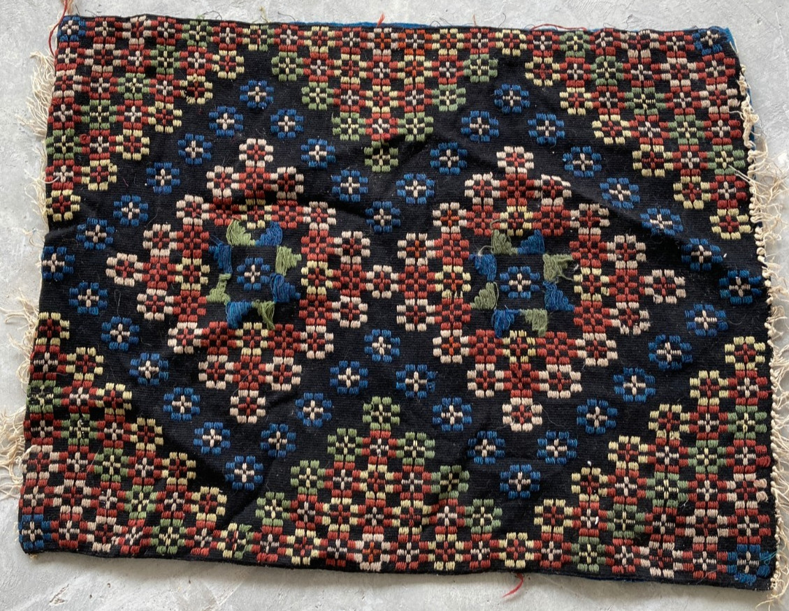 Vintage Traditional Handmade Beautiful Geomatric Kilim Floor Rug Carpet 70x54 cm