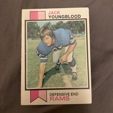 Jack Youngblood 1973 Topps Rookie Card. rookie card picture
