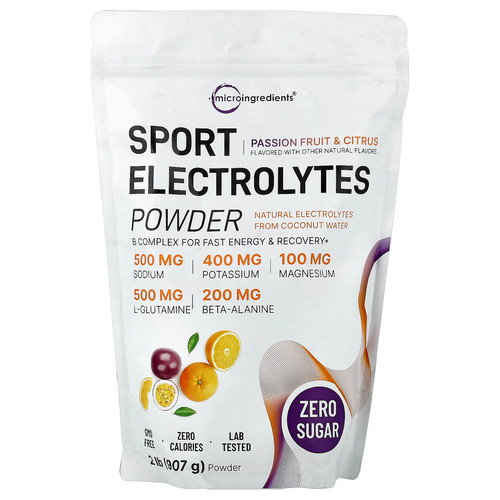 Sport Electrolytes Powder, Passion Fruit & Citrus, 2 lbs (907 g)
