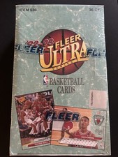 1992-93 Fleer Ultra Series 1 Basketball Factory Sealed Hobby Wax Box 36 Packs