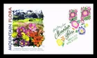 US COVER WOOD'S ROSE MOUNTAIN FLORA FDC COMBO PANDA CACHET