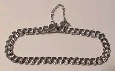 Vintage Elco Sterling Double Link Starter Charm Bracelet