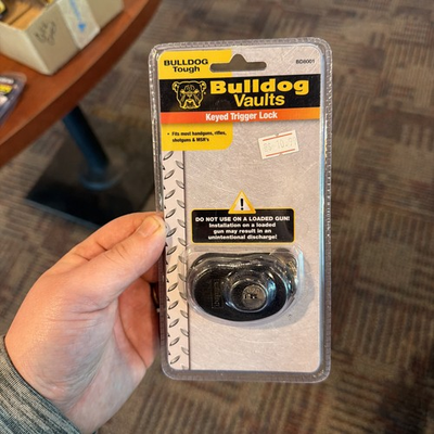 #ad #ad Bulldog BD8001 Trigger Lock Open With Key Black Metal Firearm Fit $8.00