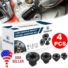Low Profile Impact Socket Adapter Set Drive Ratchet Adapter Set for Tight Spaces