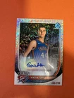 2025-26 BOWMAN NIKOLA TOPIC SPECKLE REFRACTOR AUTO # /299 THUNDER