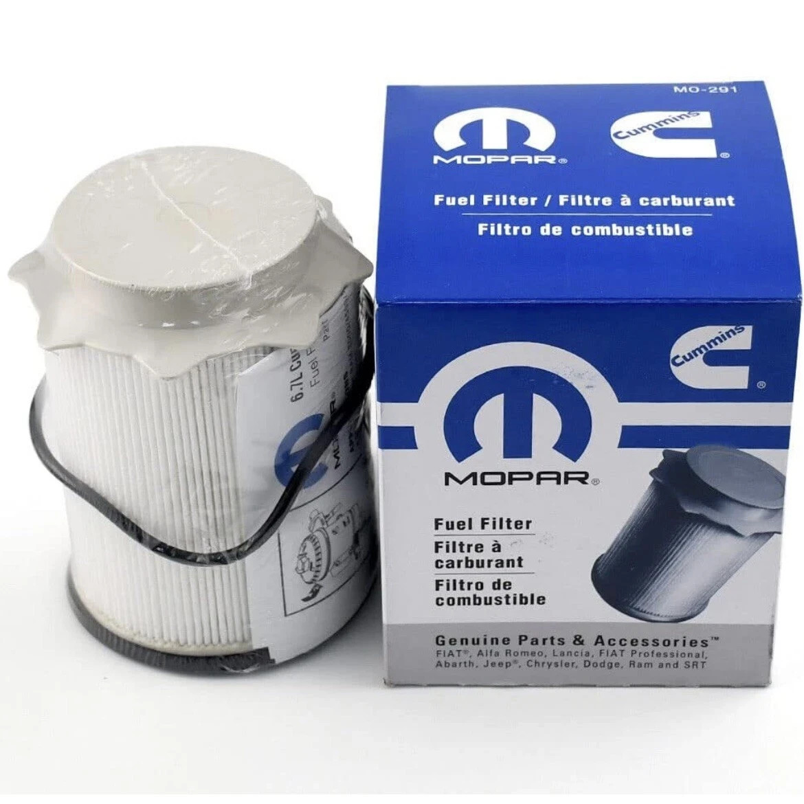 Genuine Mopar MO-291 Fuel Filter 68157291AA OEM Ram 2500 3500 6.7L Cummins NEW