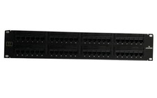 Leviton 5G596-U48 GigaMax 5E Universal Patch Panel, 48-Port, 2RU, Cat 5E