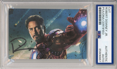 SIGNED Robert Downey Jr IRON MAN Picture PSA DNA COA Authentic ...