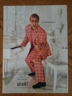 GOT MILK? AD 2000 ELTON JOHN - IM STILL STANDING