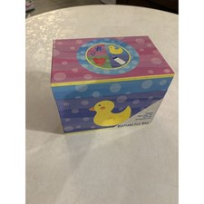 Vintage 2001 y2k Keepsake File Box Rubber Ducky Tapper Baby Shower Gift Tracker