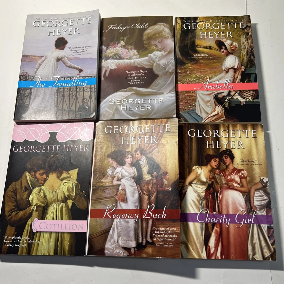 Lot of 17 Georgette Heyer Historical & Regency Romance Novels Paperback VG — 第 3/4 张图片
