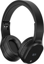 FM Radio Headphones, Wireless Headset for Mowing, Cycling, BLACK