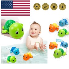 Bath Toys, Cute Swimming Turtle Baby Bath Toys for Toddler 1-3, Water Pool Fl...