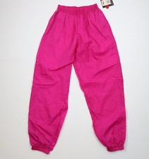 Deadstock Vintage 90s Streetwear Womens Medium Blank Windbreaker Joggers Pants