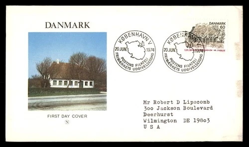 Mayfairstamps Denmark FDC 1974 House and Trees First Day Cover aaw_37927