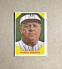 1960 Fleer #33 Wilbert Robinson  Vintage Baseball Card Near Mint