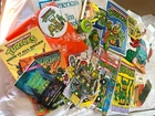 Vtg Teenage Mutant Ninja Turtles Bundle 80s/90s Misc Ephemera Toys Collectibles