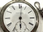 Antique Illinois Watch Co. Pocket Watch Key Wind. Dueber Silverine For Parts