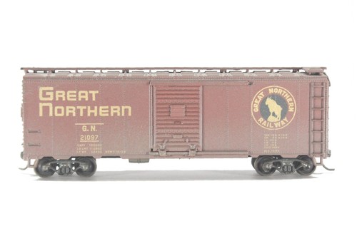 Coche de carga HO Athearn Great Northern 40 ft #21097 Kadee Cplr bolsillos piso invertido | Zustand: Used