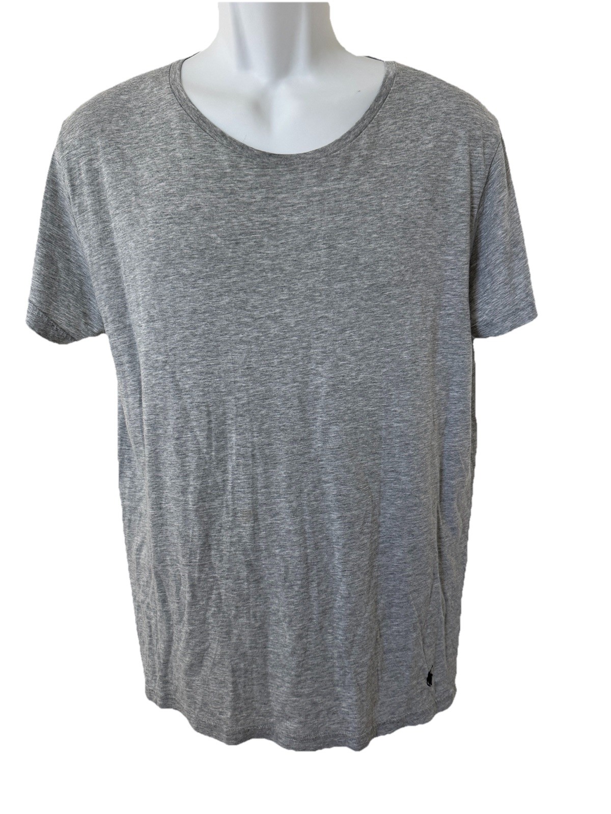 Polo Ralph Lauren maglietta media grigia nera logo pony maniche corte