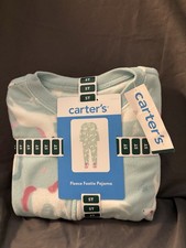NWT Fleece Footie Pajamas Carter  s 5T With Unicorns SKU TR70