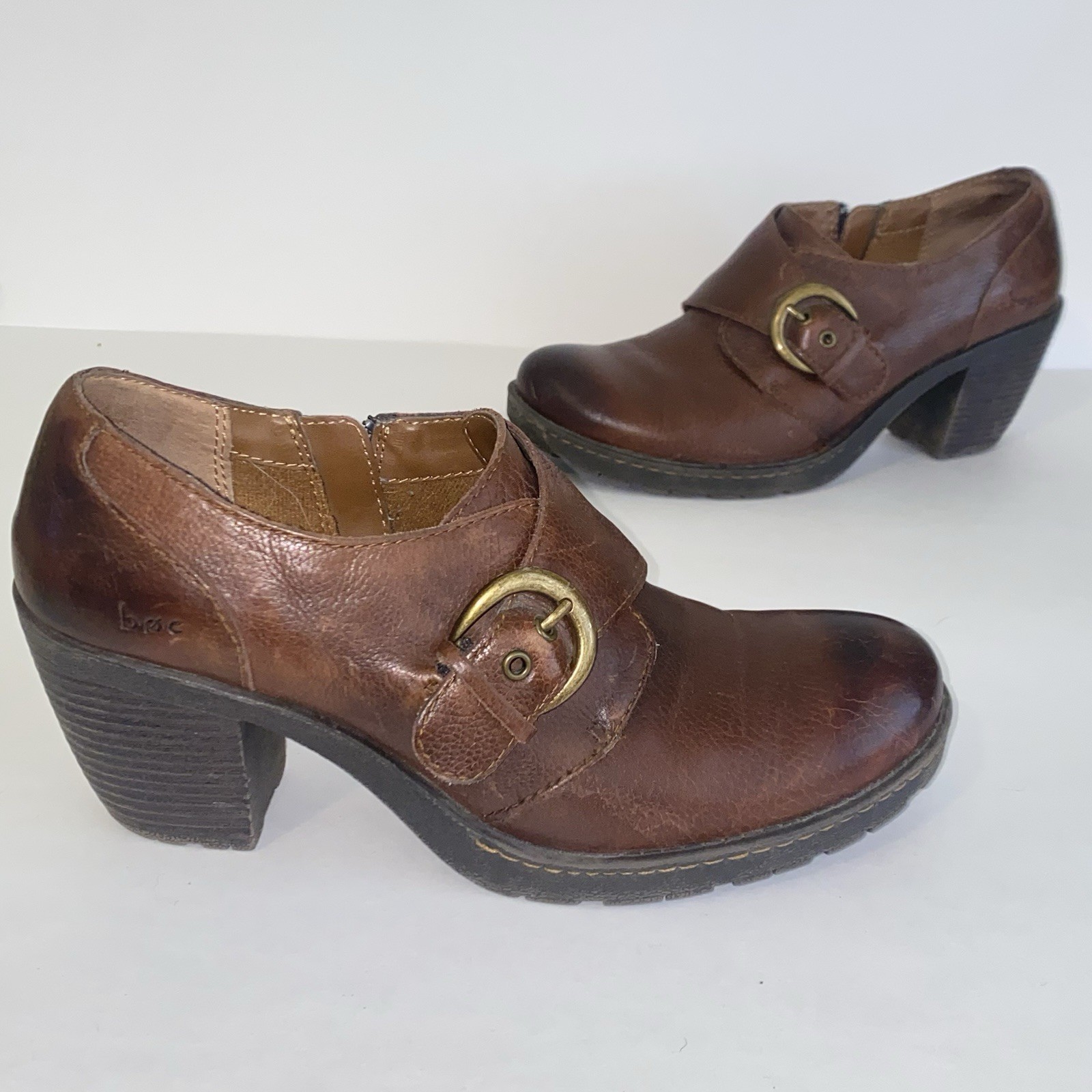 SAOLA BOC Born Concepts scarpe stivaletti donna suola a strappo in pelle marrone taglia 9 5 M