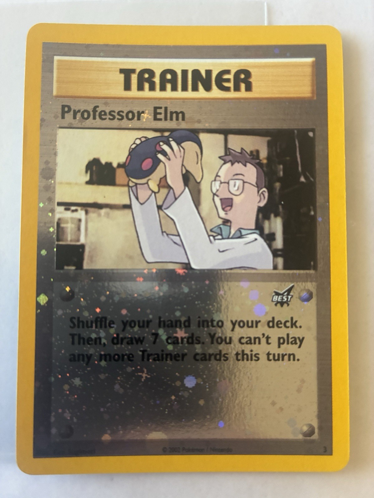 Professor Elm #3 Best of Game 3/9 Promo - Reverse Holo - LP