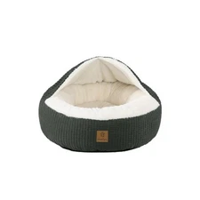 Charlie's Pet Hooded Dog Nest (Charcoal) - Medium