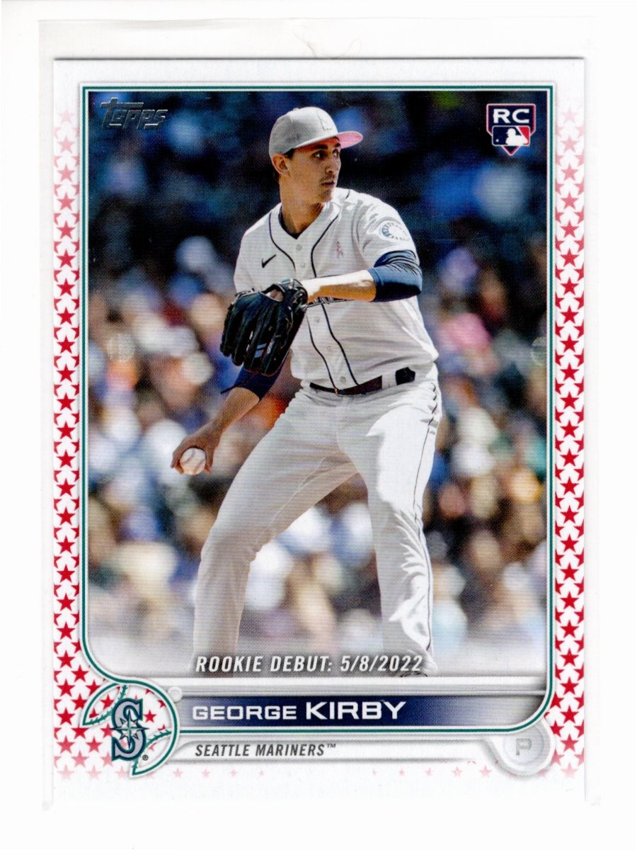 2022 Topps Update #US290 George Kirby Independence Day #/76